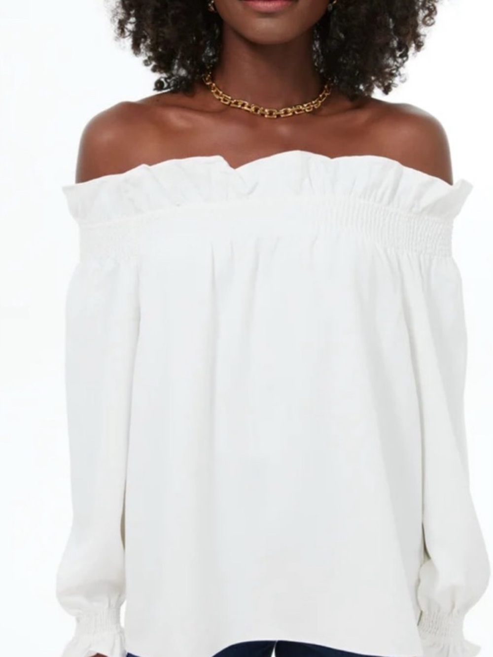 Tuckernuck Margerite White blouse xs